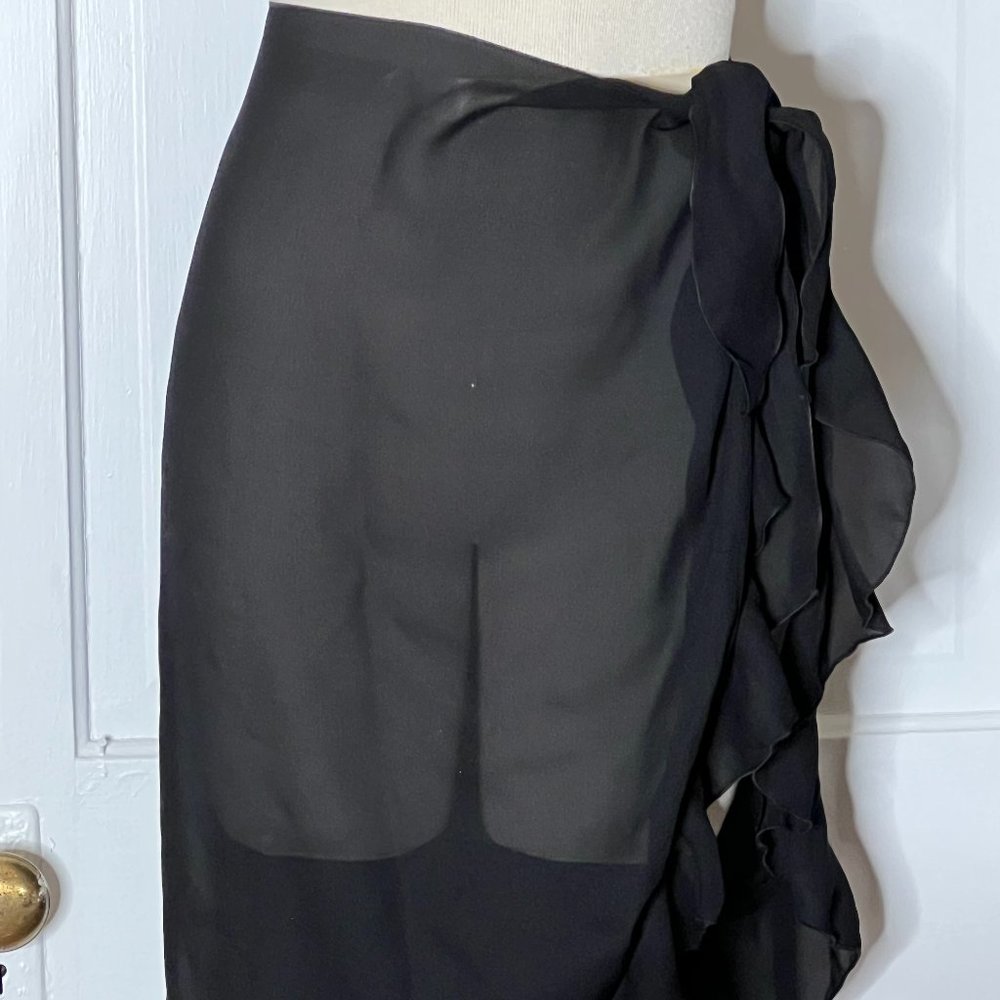 DOTTI Sheer Black Swim Coverup